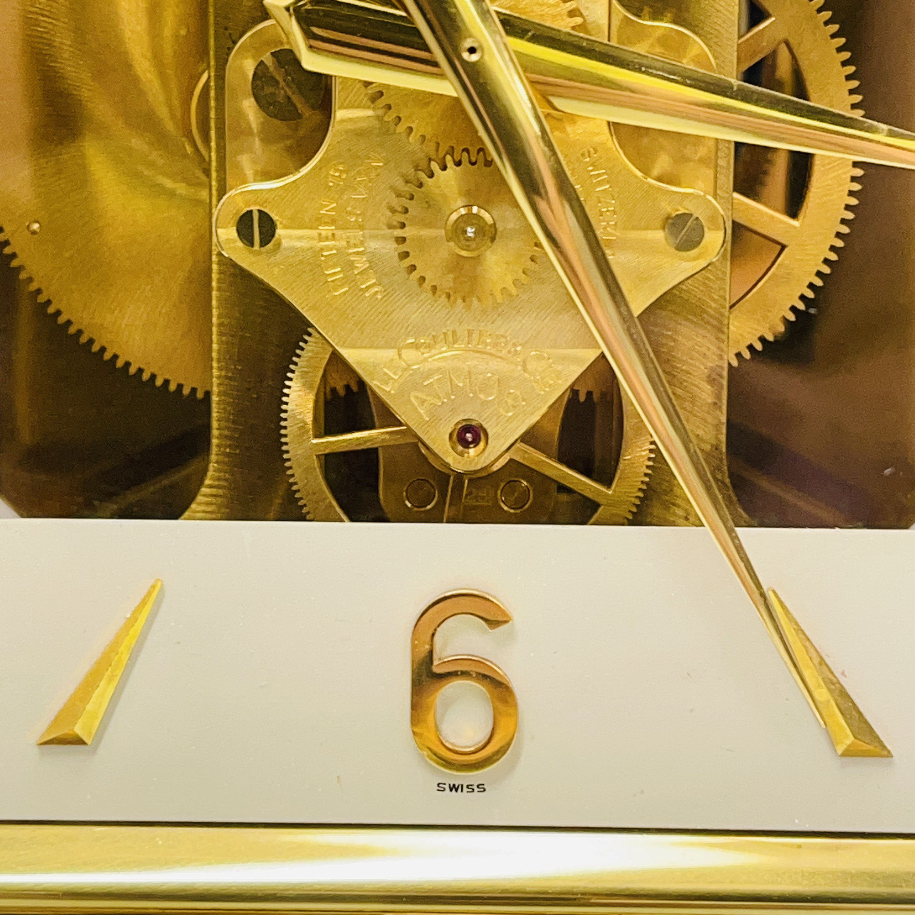 Jaeger-lecoultre Atmos Square Face Mantel Clock Caliber 528-6