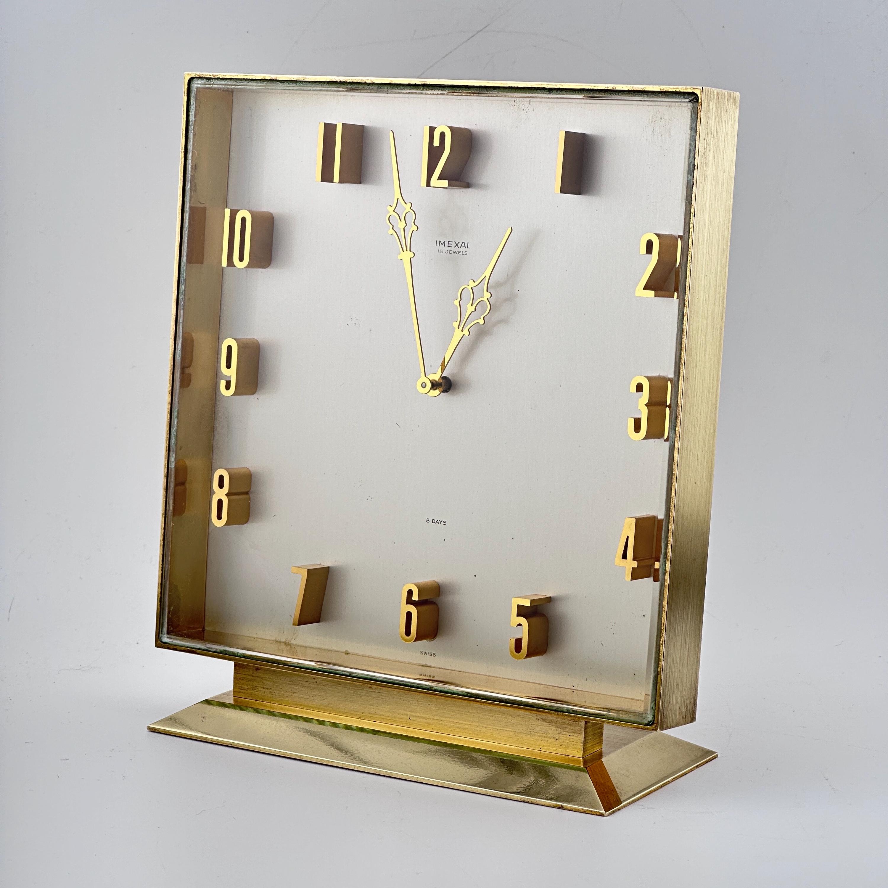 Swiss Midcentury Table Alarm Clock by IMEXAL, 1950s - Etsy