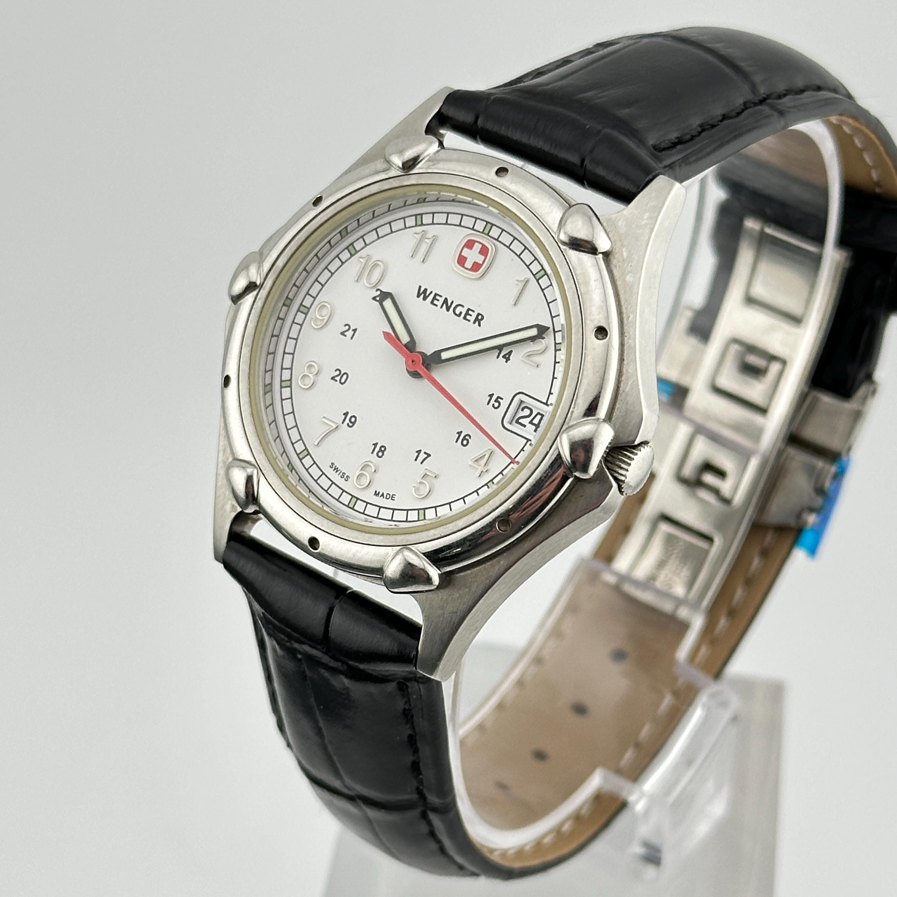 Wenger Swiss Military Watch‎ Stainless Steel Swiss Army Knife Design Sport MENS WENGER Swiss Army Knife Watch 24 Hour Dial, Date | View  main image 2