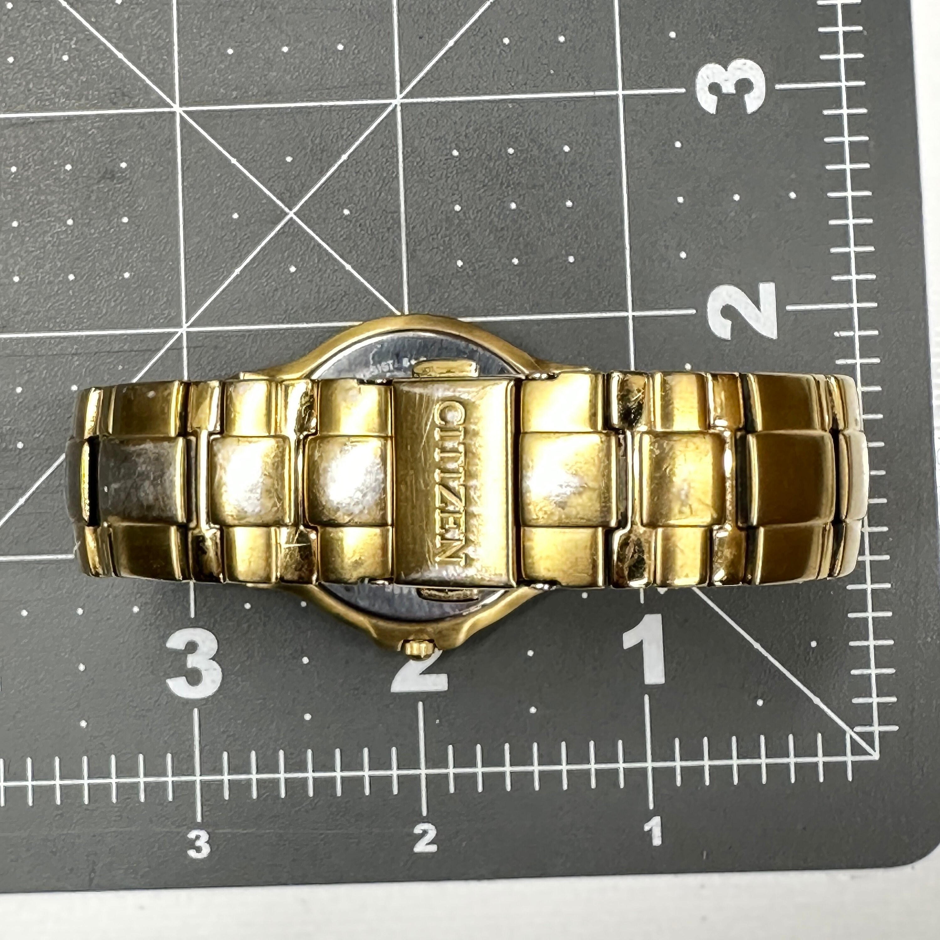 Vintage Citizen Eco drive Gold Tone Steel E111 Date Watch Etsy Canada
