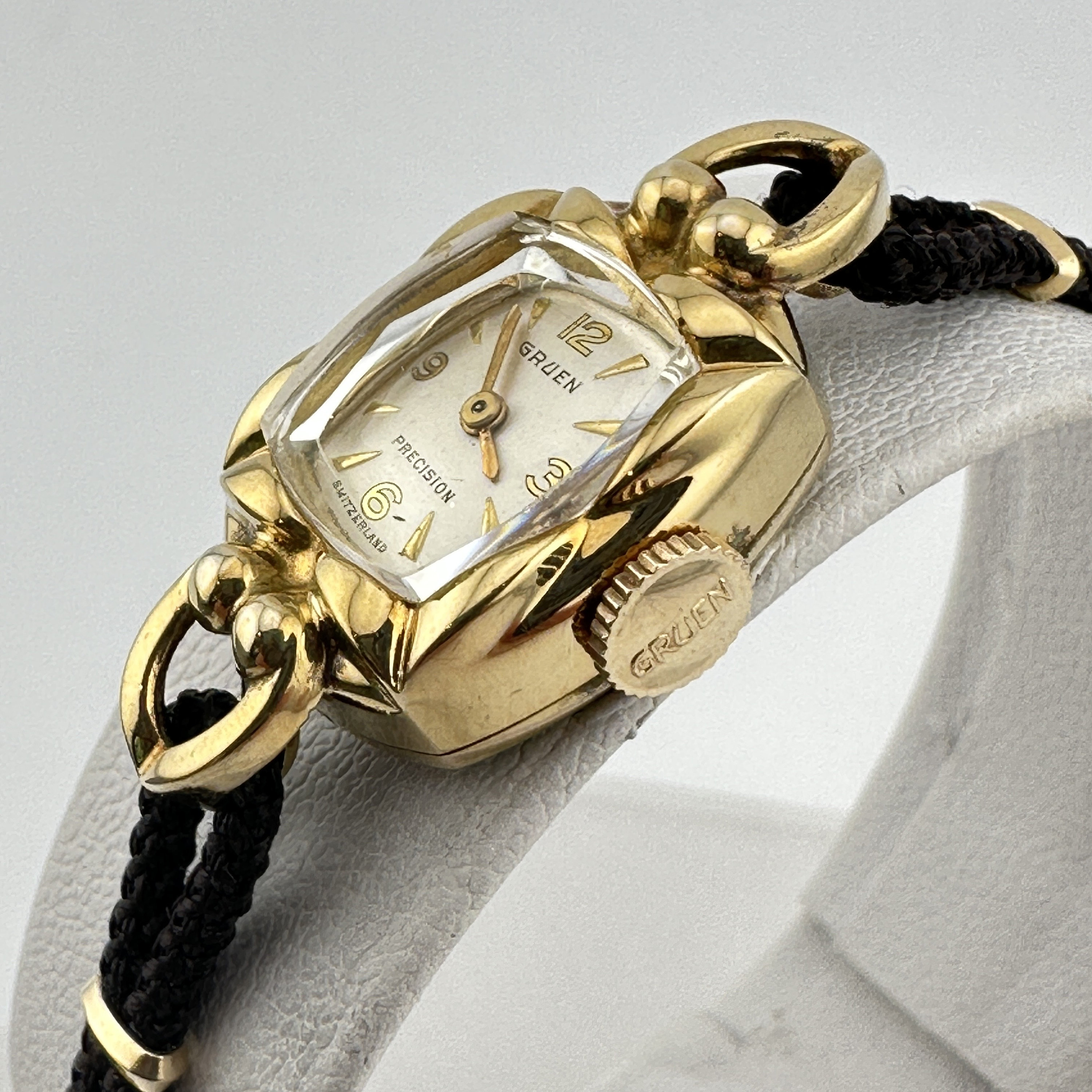 値下げ中❗️レア❗️腕時計GRUEN レディース Antique Gruen Precision Swiss Cocktail 10k Gold Ladies Watch With