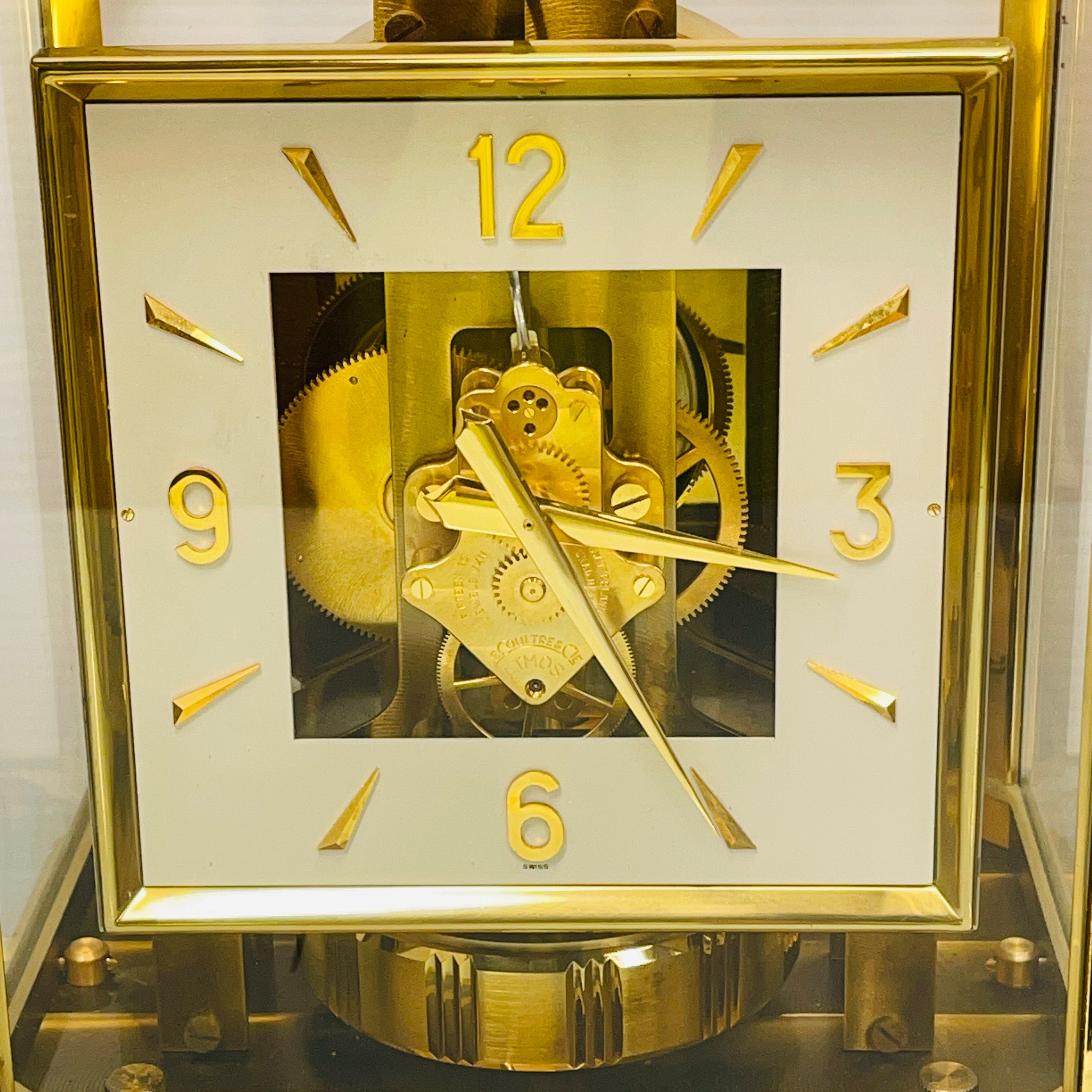 Jaeger-lecoultre Atmos Square Face Mantel Clock Caliber 528-6