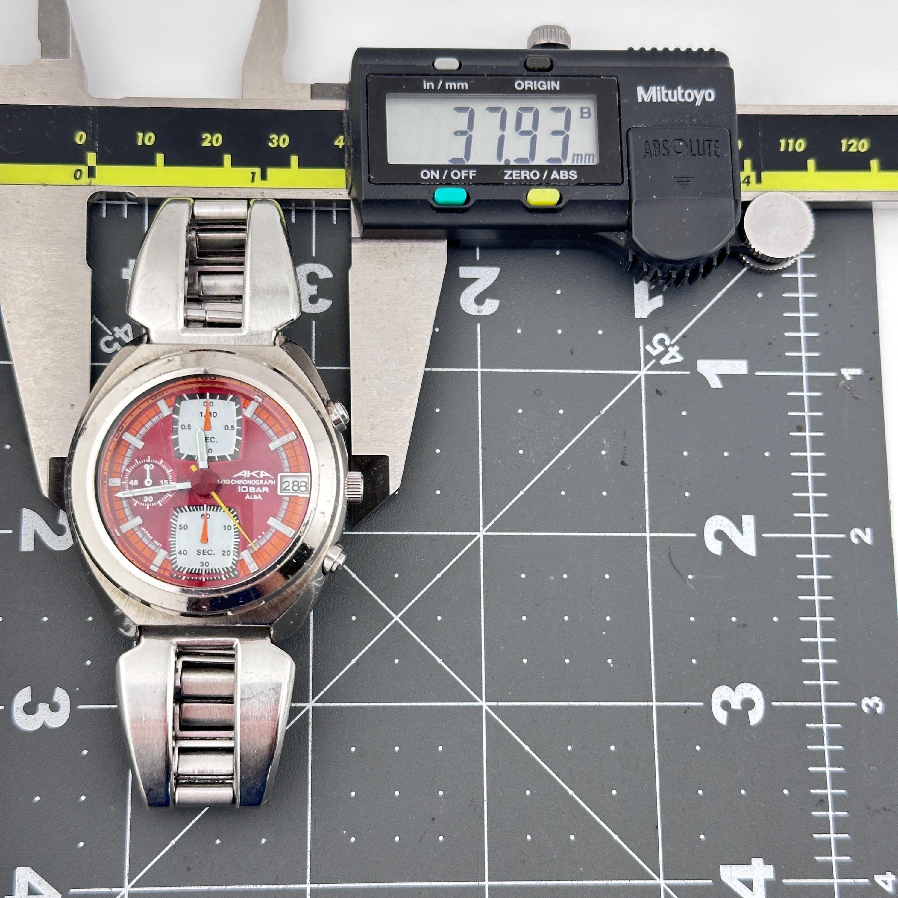 Seiko Alba AKA Rare Red Dial Mens 38mm Wristwatch C. 1996 - Etsy