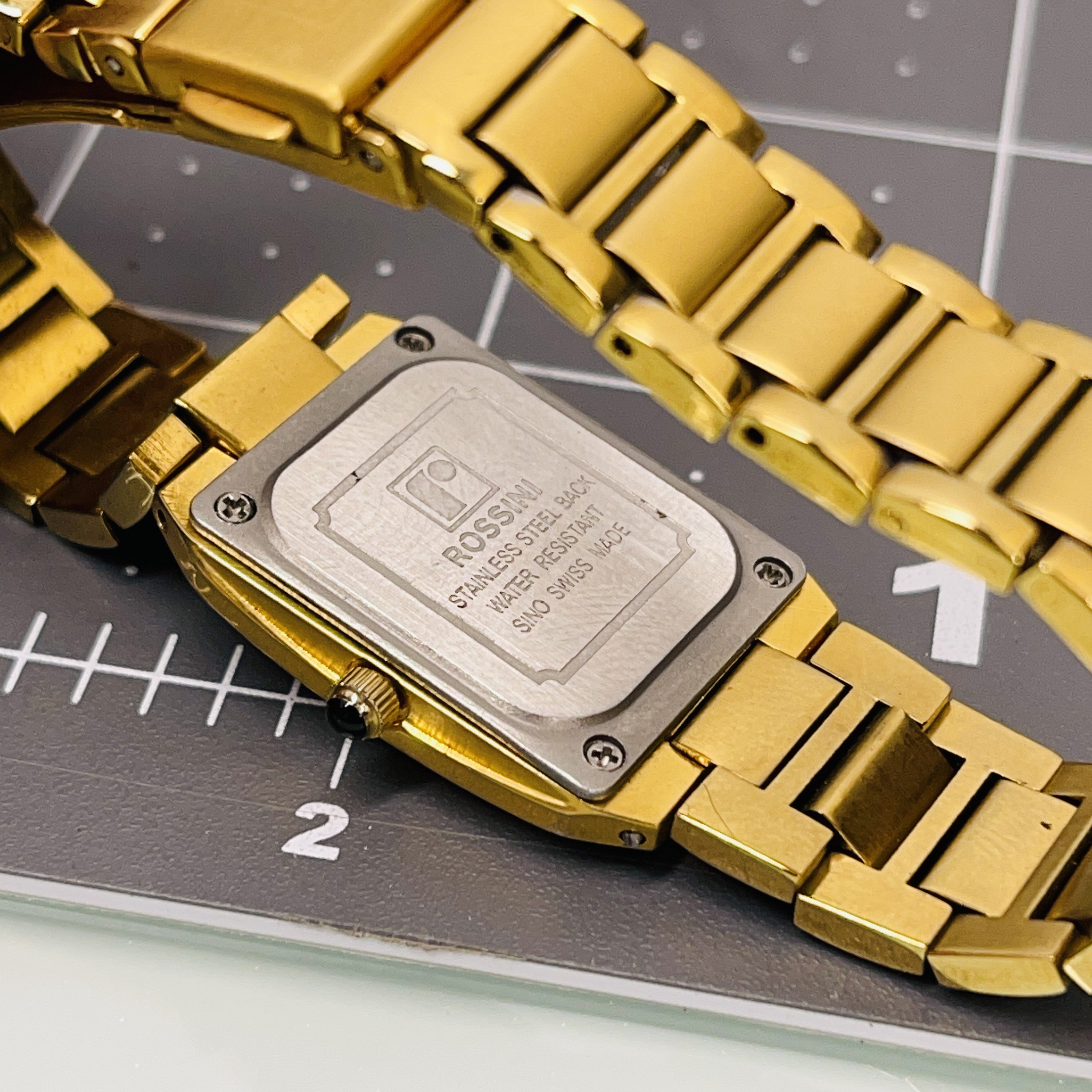 ROSSINI Gold and Diamond Swiss ladies watch - Etsy 日本