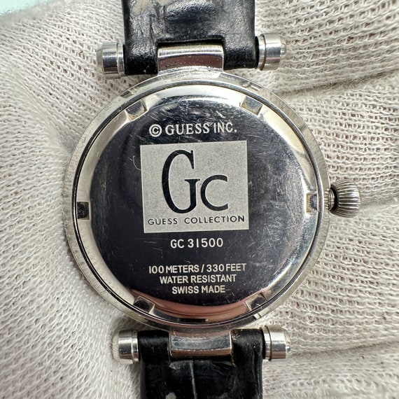 Guess Collection Stainless Steel Case Black Dial Swiss Ceramic Black Wristwatch Etsy Canada