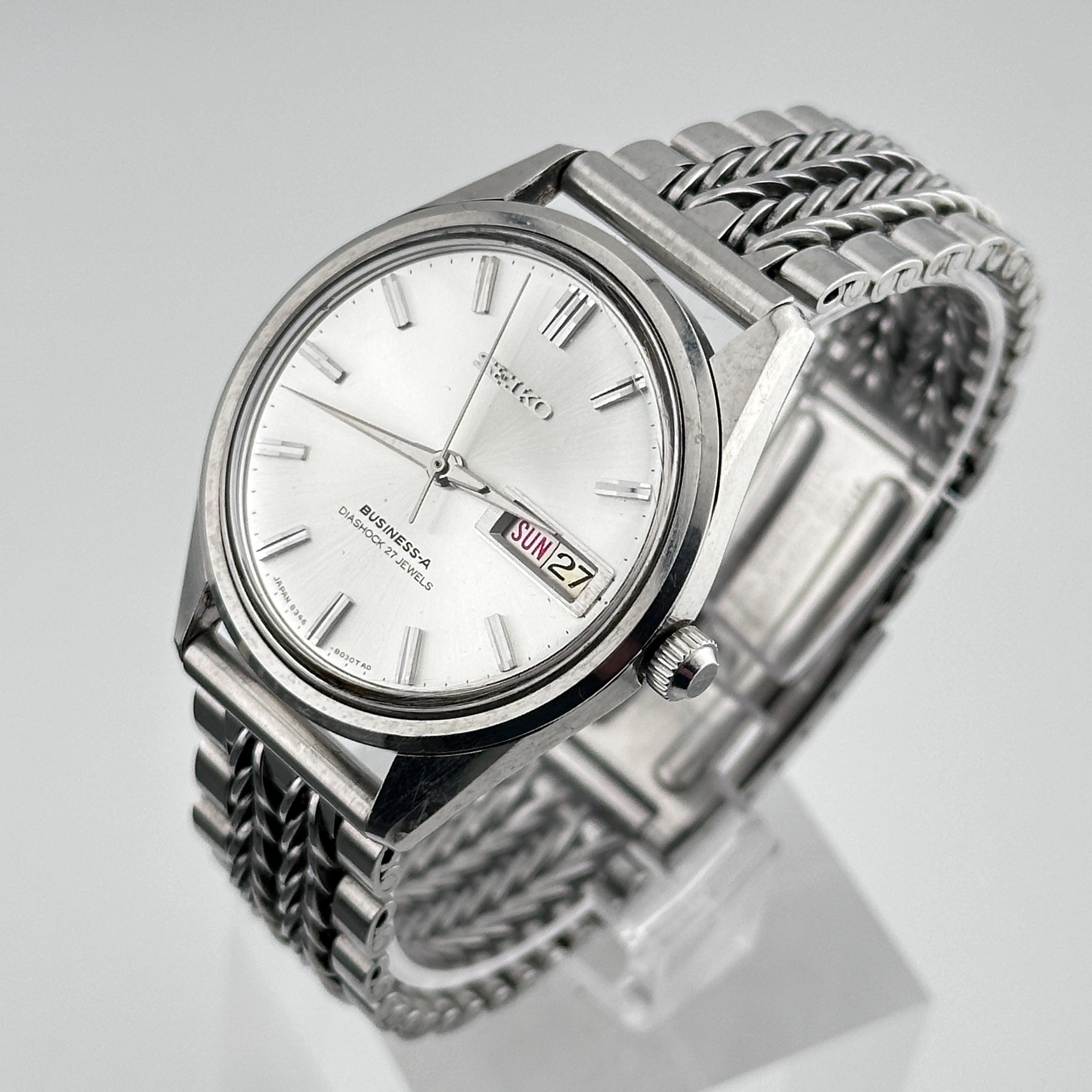 SEIKO BUSINESS-A 27JEWELS 自動巻き Vintage Seiko Business-a 27 Jewel Automatic Men's 36mm Wristwatch