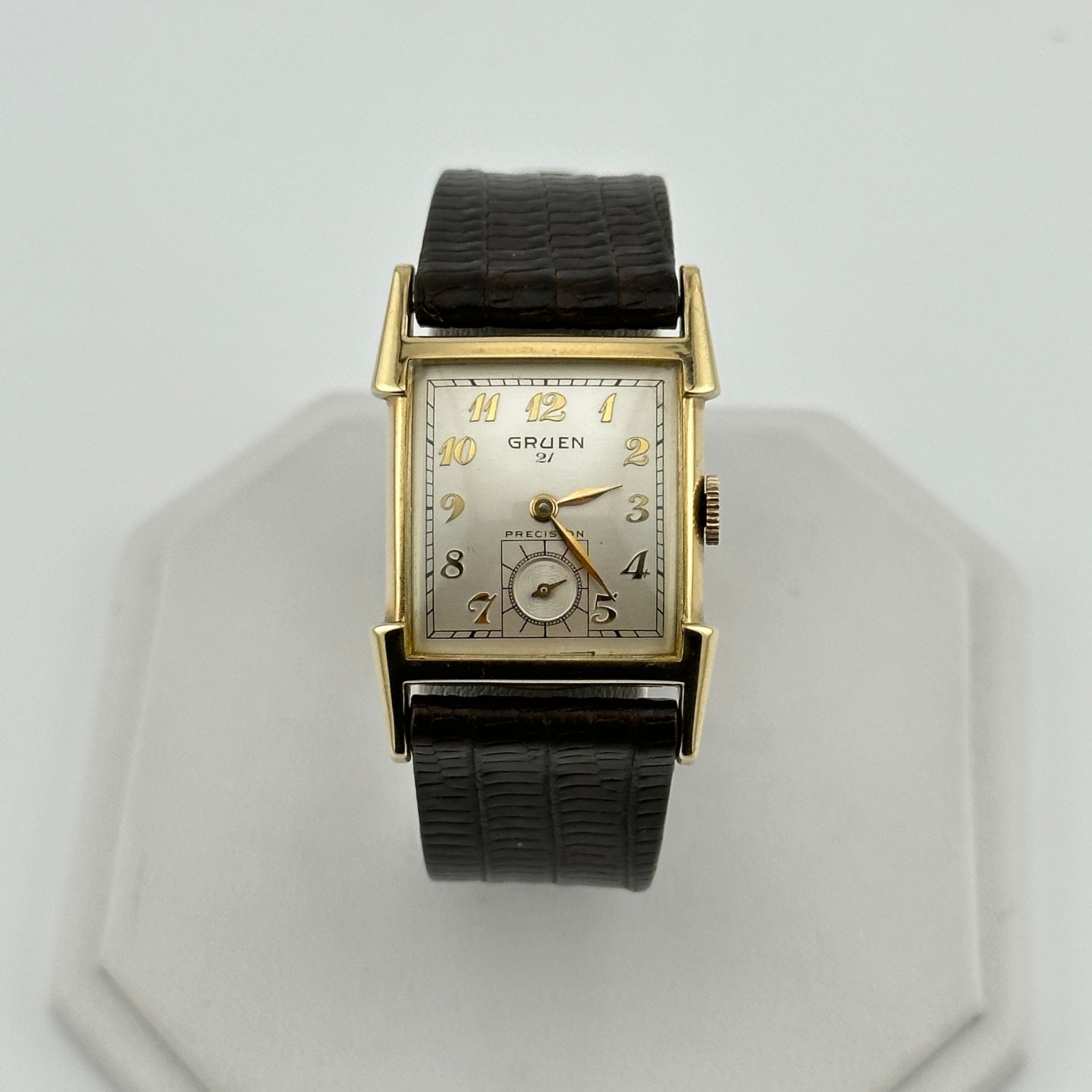 Gruen Precision Auto Wind Vintage Mens Watch 10K Gold Filled Case Untested 10K gold filled Gruen Wrist Watch Auto Wind - Timekeepersclayton main image 2