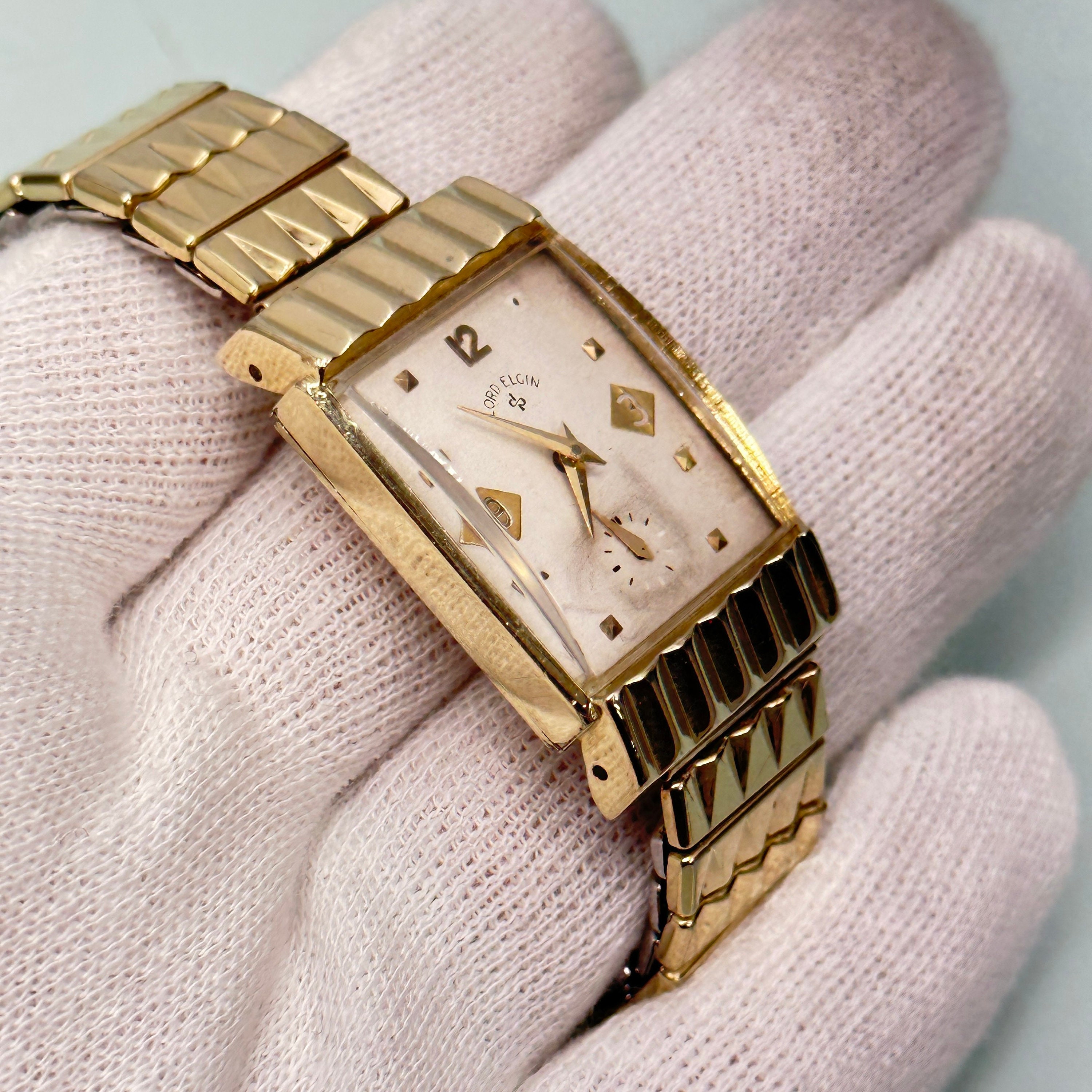 Antique Lord Elgin 14k Gold Filled Art Deco Watch - 21 Jewels - Etsy