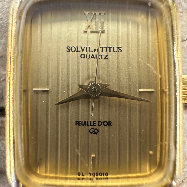 Solvil Et Titus Feuille D'or Gold Quartz Swiss Ladies - Etsy