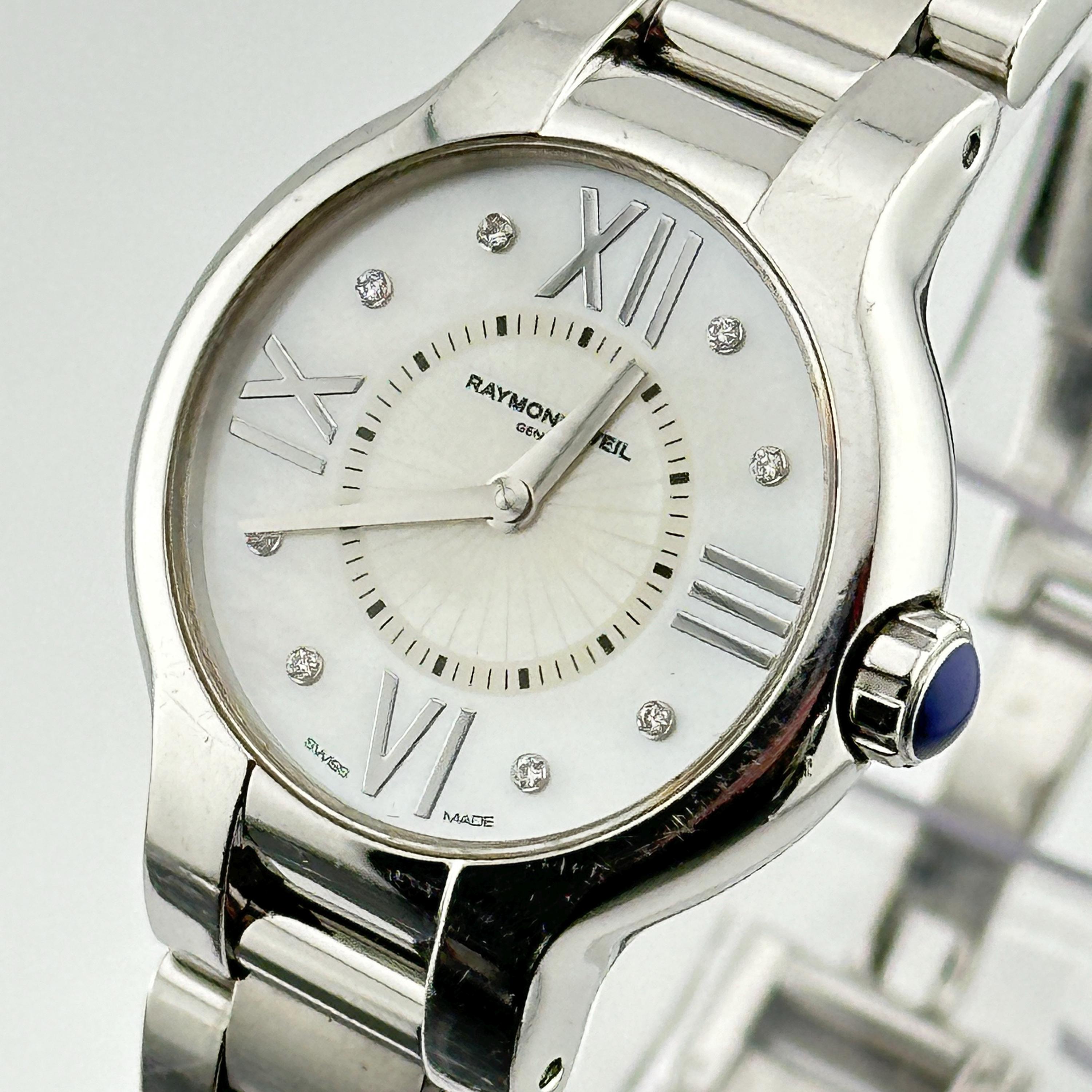 Raymond Weil stainless ladies Watch 27MM Raymond Weil Parsifal 27mm White Dial Quartz Diamond Ladies  main image 4