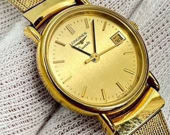 Longines Presence Gold Ultra Thin Wristwatch