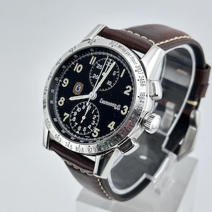 EBERHARD Tazio Nuvolari 31030.5 Chronograph black Dial Automatic Men&#39;s 40mm Wrist Watch c.1992