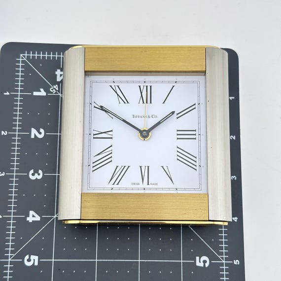 Tiffany & Co. Gold and Steel Swiss Made Alarm Clock - Etsy