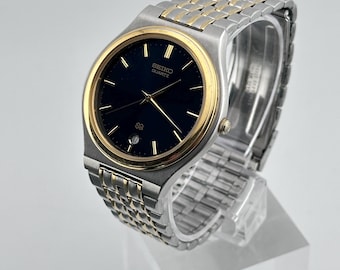 Vintage Seiko Men's 36mm Two Tone Men's Quartz Watch C.sept Vintage Seiko Men's 36mm Two Tone Men's Quartz Watch C.sept