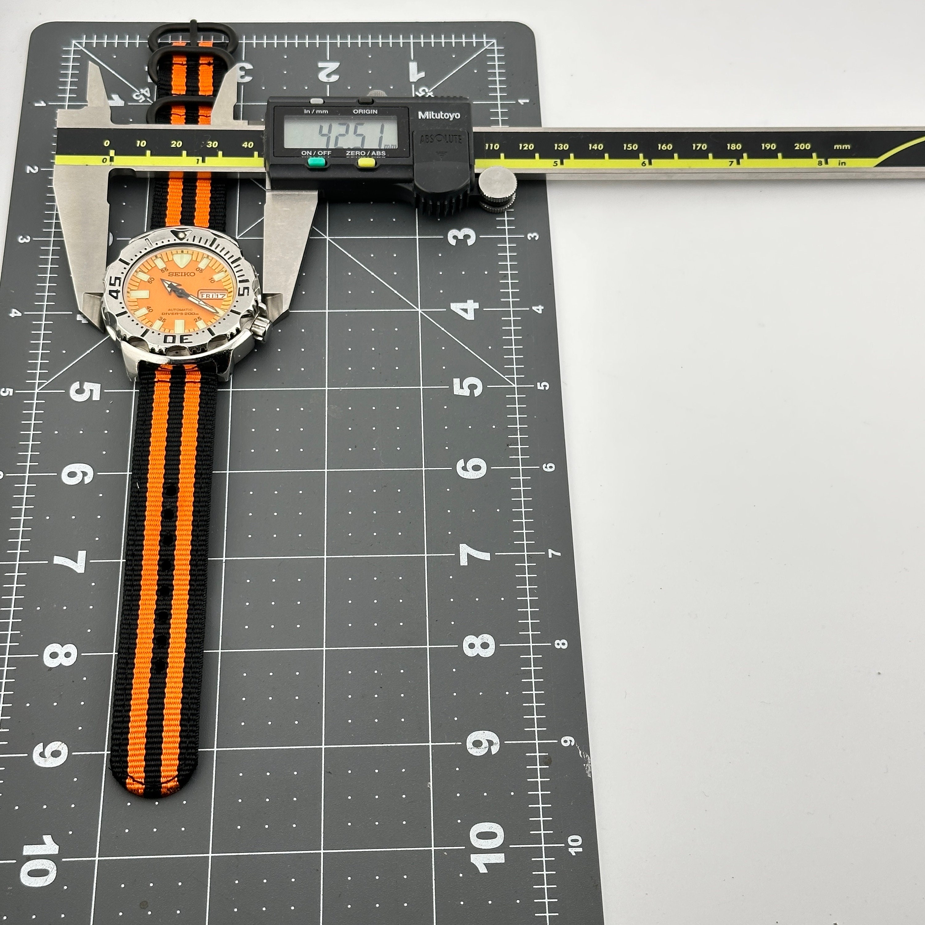 Seiko 1st Gen Automatic Orange Monster SKX781 7s26-0350 43mm Scuba