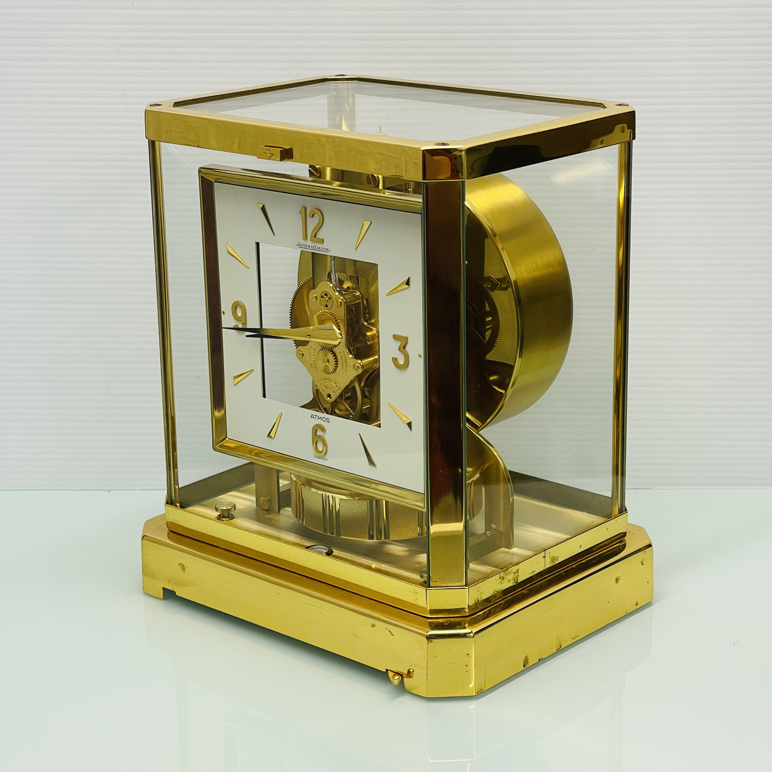 Jaeger-lecoultre Atmos With Box - Square Face Mantel Clock Caliber