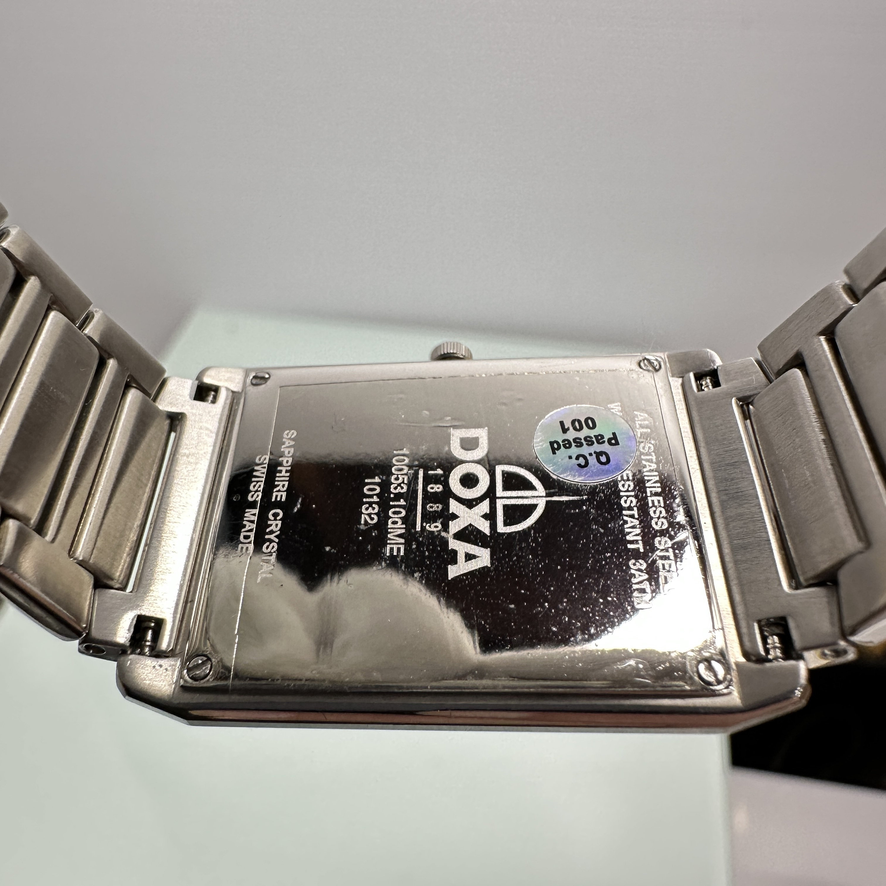 DOXA Sapphire Stainless Steel Tank Watch Etsy Canada