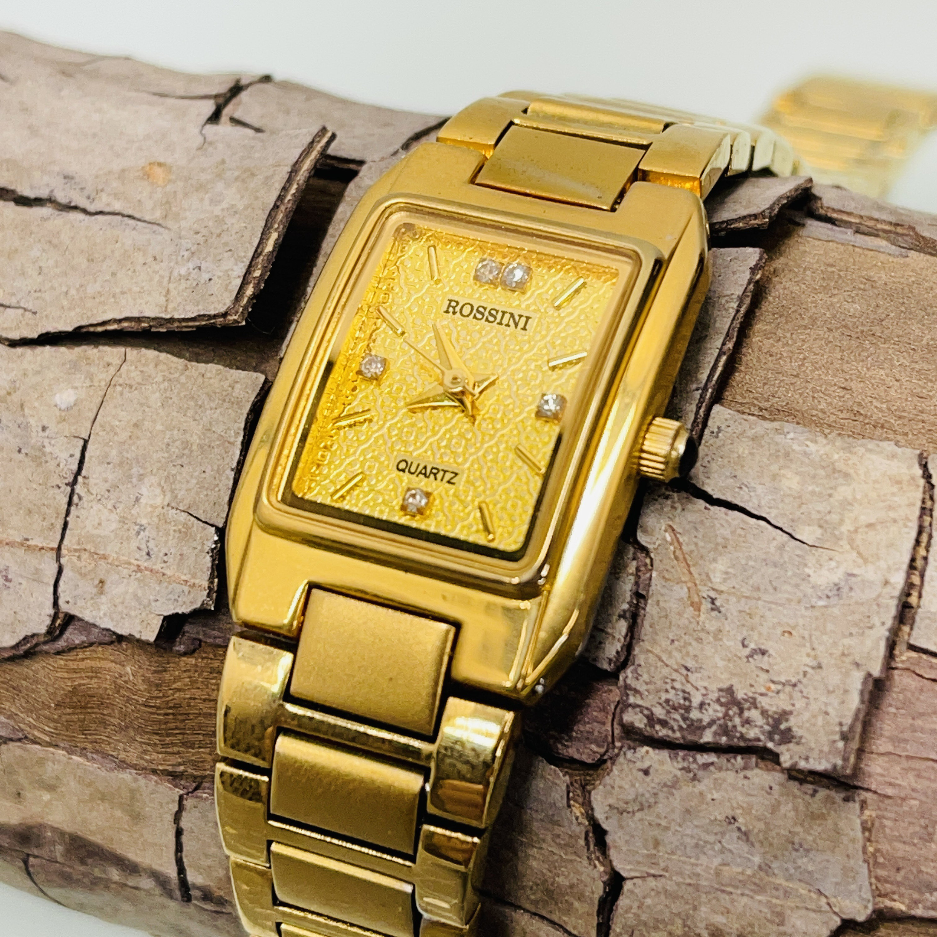 ROSSINI Gold and Diamond Swiss ladies watch - Etsy 日本