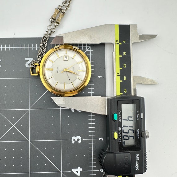 Angelus Vintage Datalarm 21 Rubis 41mm Pocket Watch With Date