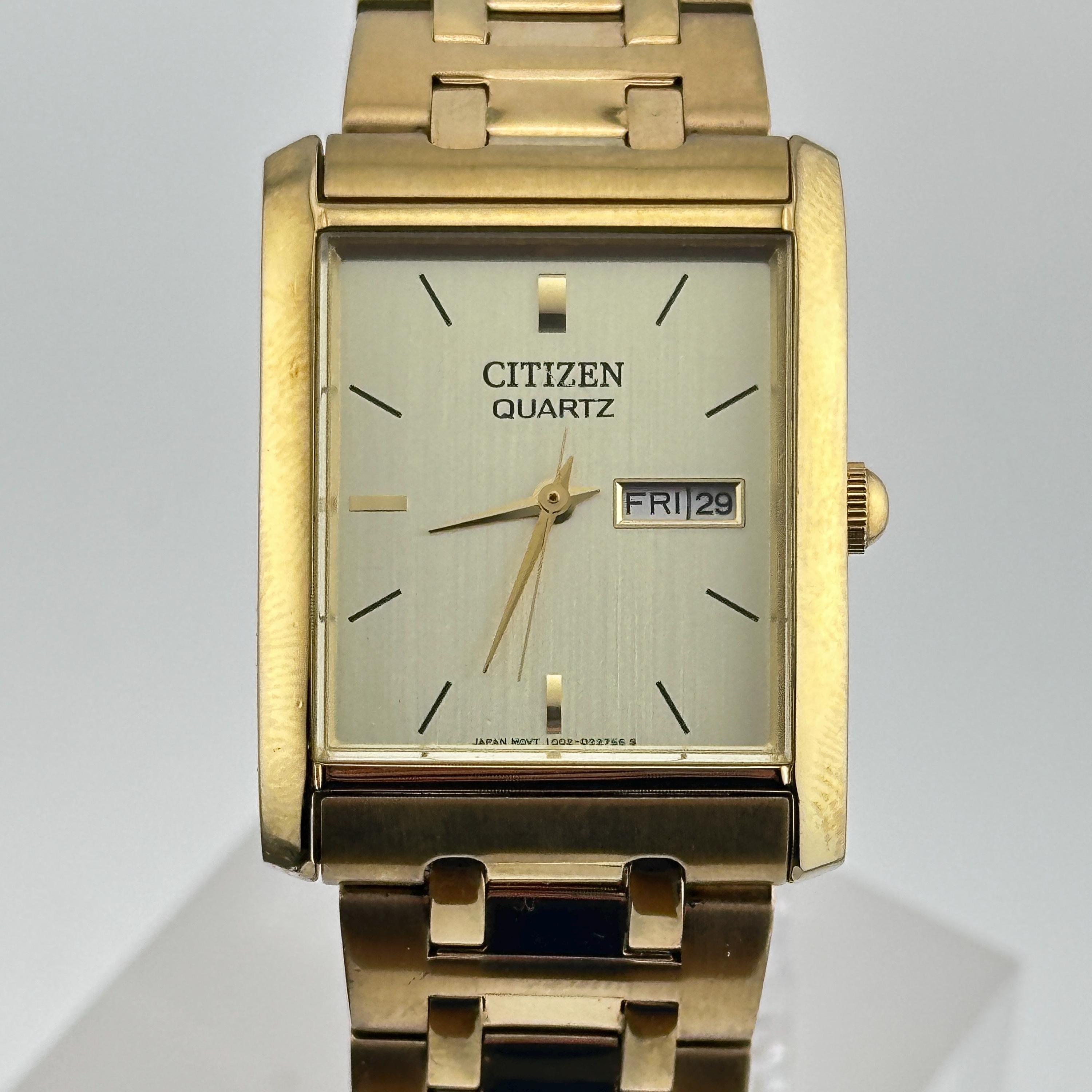 Citizen Quartz Gold 25mm Tank Watch - Etsy