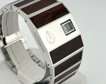 Nixon rotolog dark best sale wood