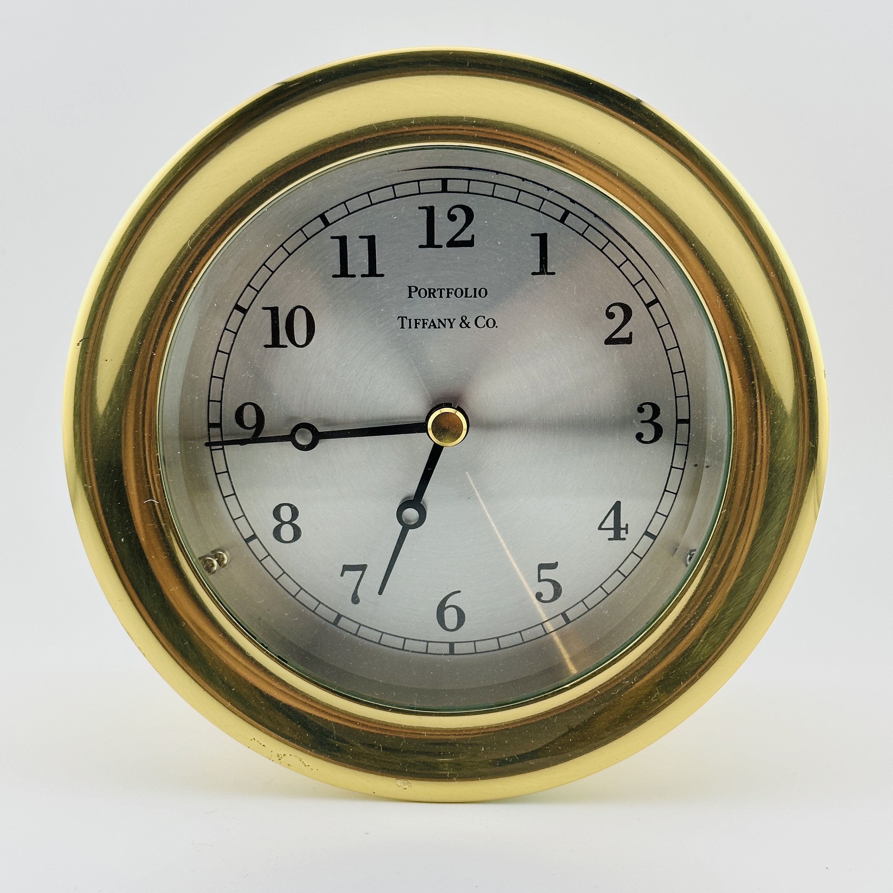 Tiffany Antique clock 1752（Tiffany & Co. Brass 5 Ship Clock - Etsy）