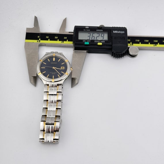 Vintage Seiko Men's 36mm Two Tone Quartz Watch - Etsy