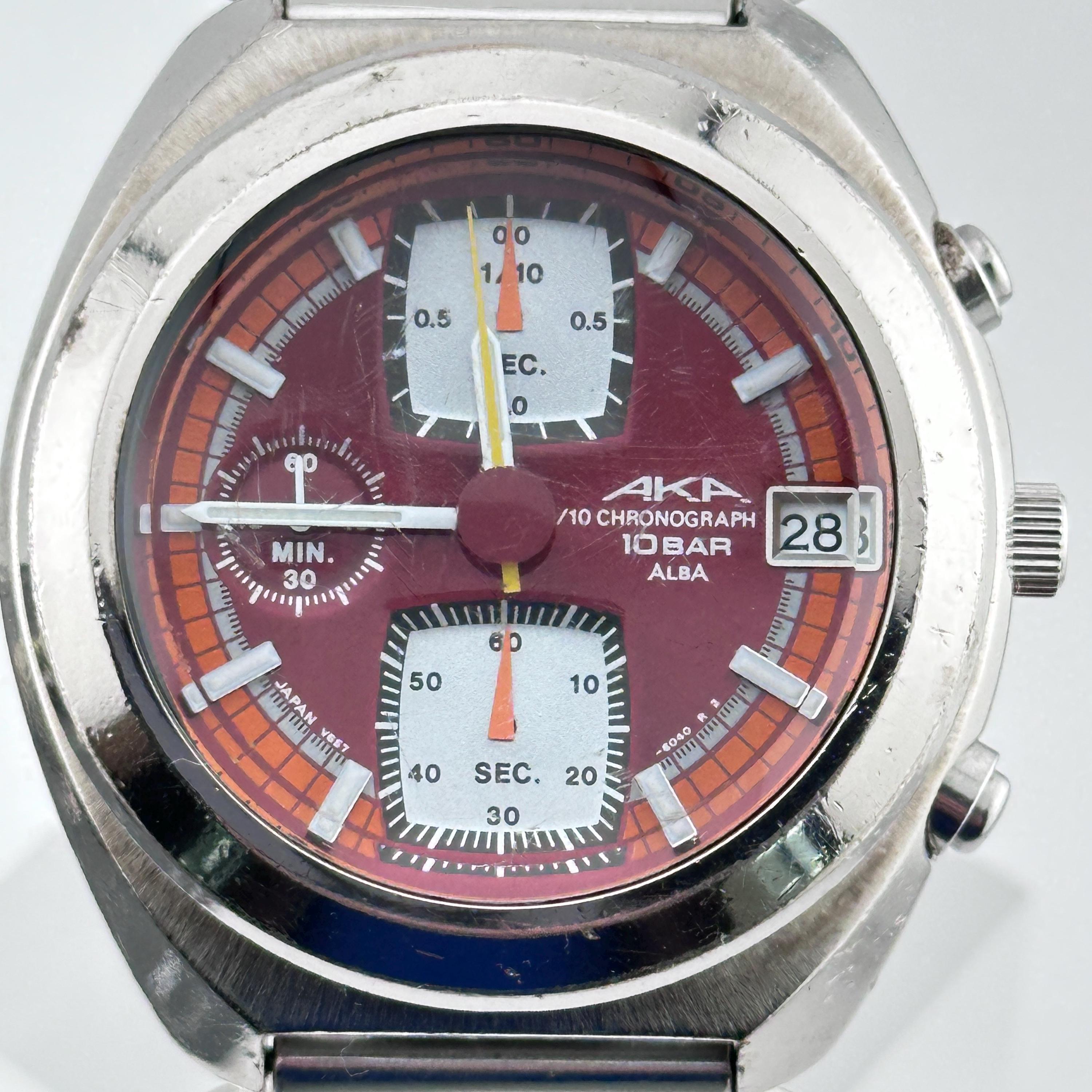 Seiko Alba AKA Rare Red Dial Mens 38mm Wristwatch C. 1996 - Etsy