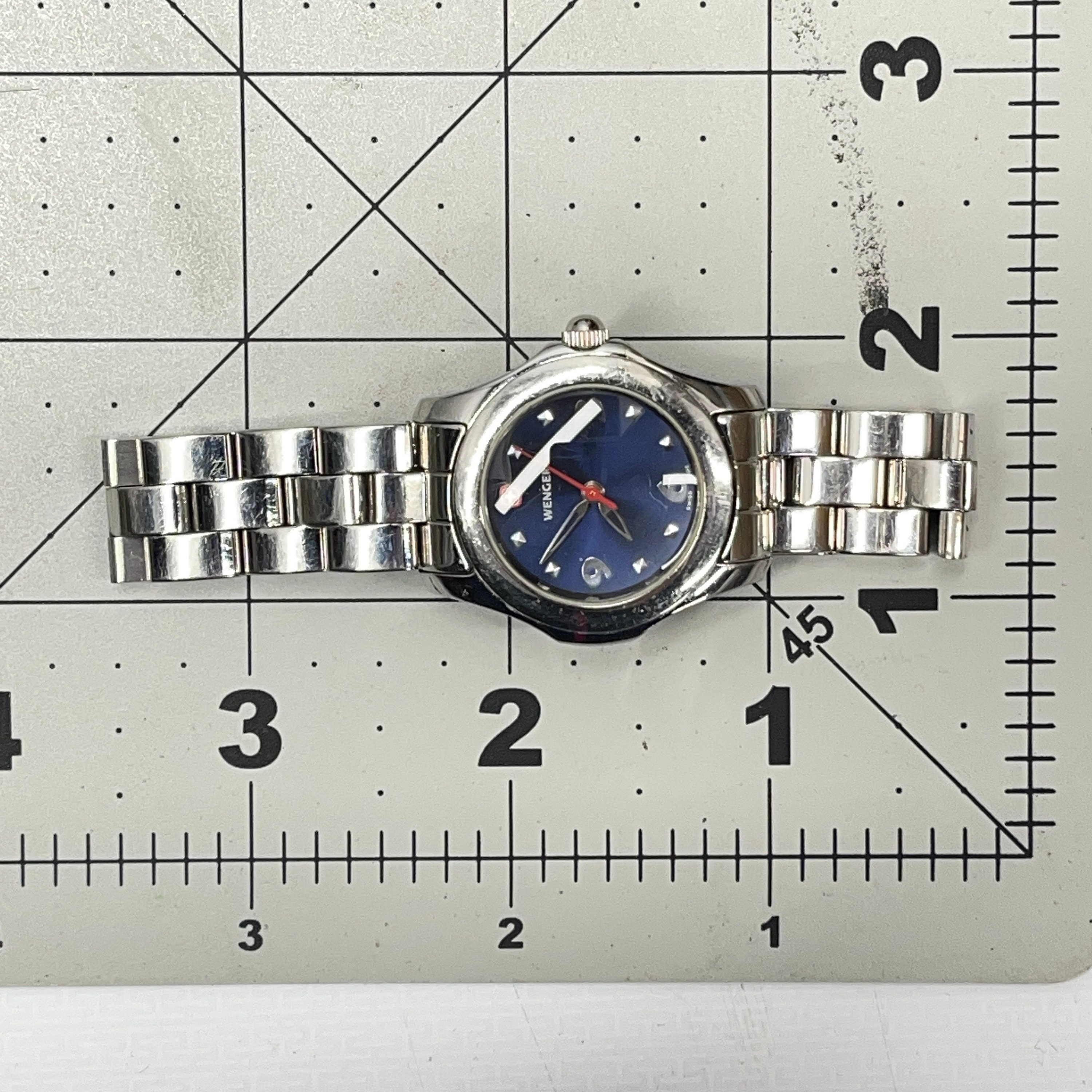 Wenger Swiss Army 7246X/T Blue Diver Watch Swiss Made 200M Quartz New Battery WENGER Swiss Army Diver Watch Date Indicator Swiss Quartz  main image 2