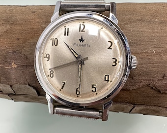 Vintage BUREN Swiss 25 Jewel Automatic wristwatch c. 1950