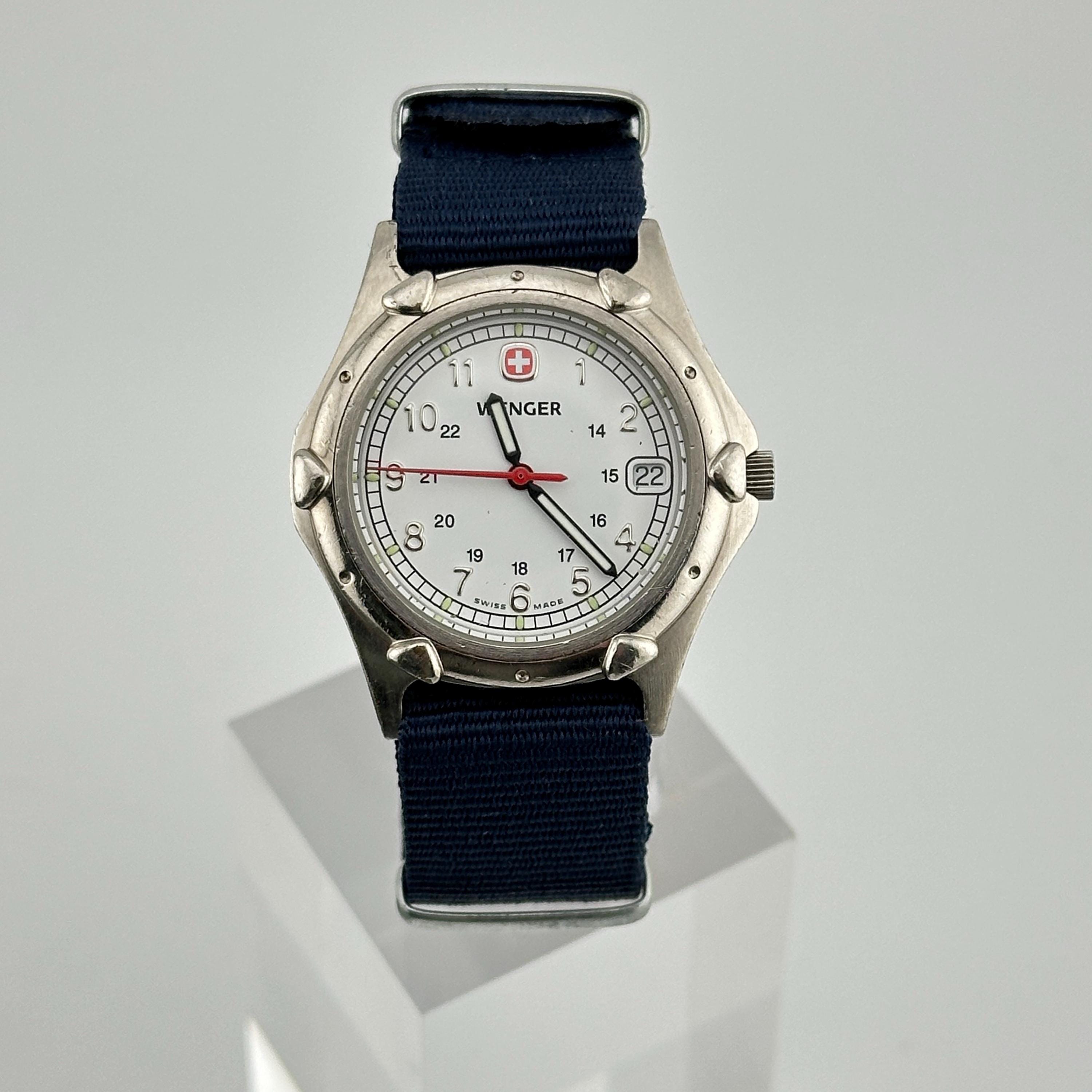 Wenger SAK Design White Dial Swiss Military 37mm Mens Watch - Etsy