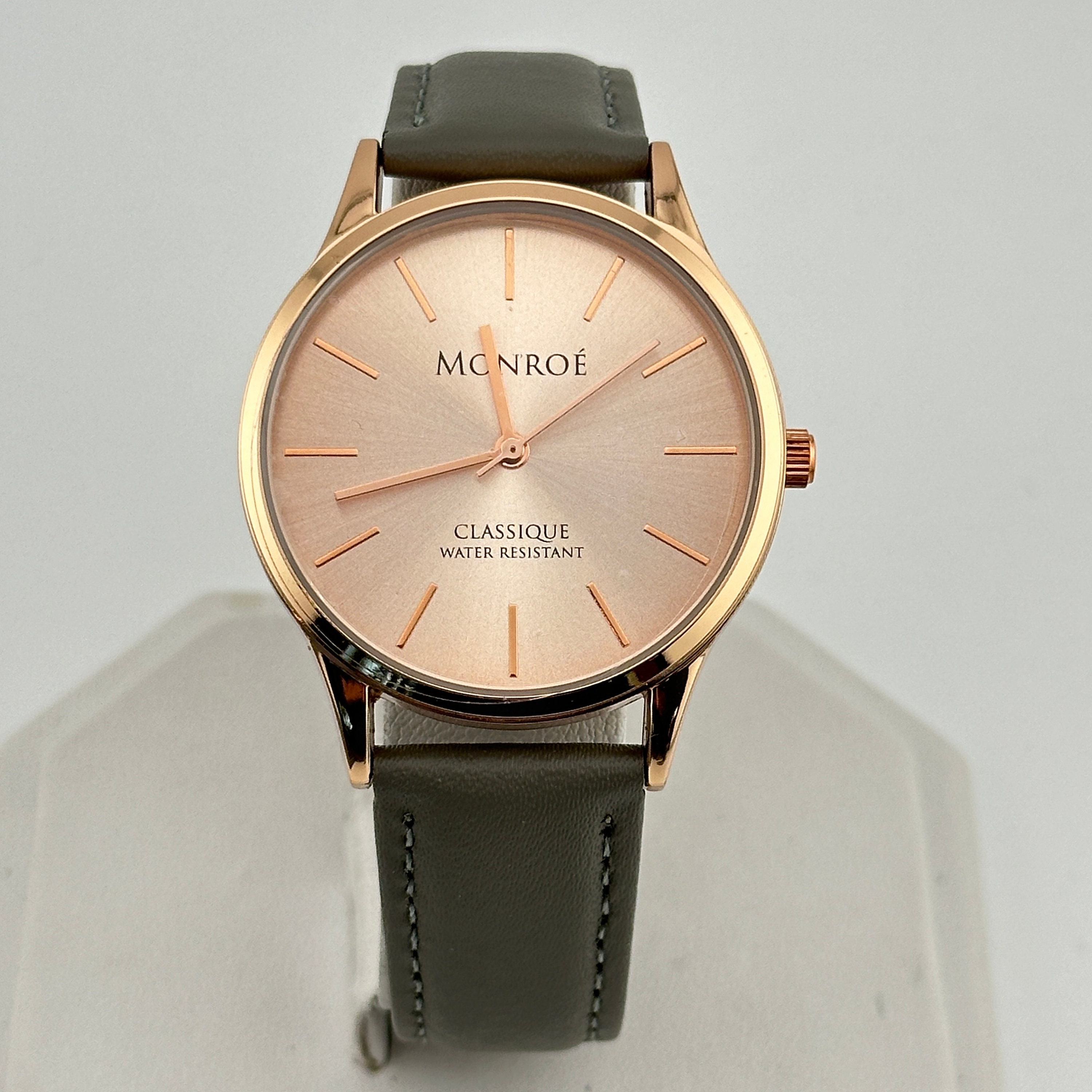 Monroe Rose Gold Tone Stainless Steel 36mm Unisex Watch - Etsy display picture 1
