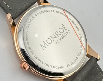 Monroe Rose Gold tone Stainless Steel 36mm Unisex Watch