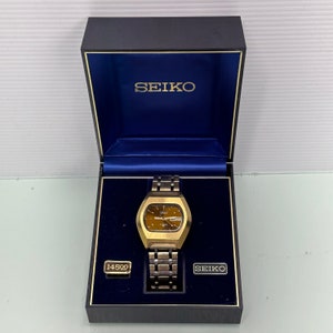 Seiko DX Automatic 17 Jewel TV Dial Wristwatch IOB c. 1970 image 5