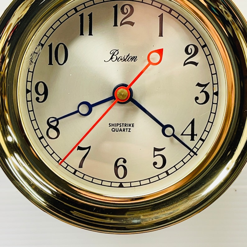 Chelsea Boston Shipstrike Quartz Ship Clock Etsy