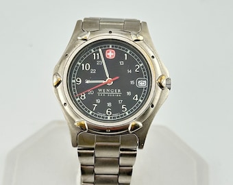 Wenger SAK Design Black Dial Swiss Military Watch