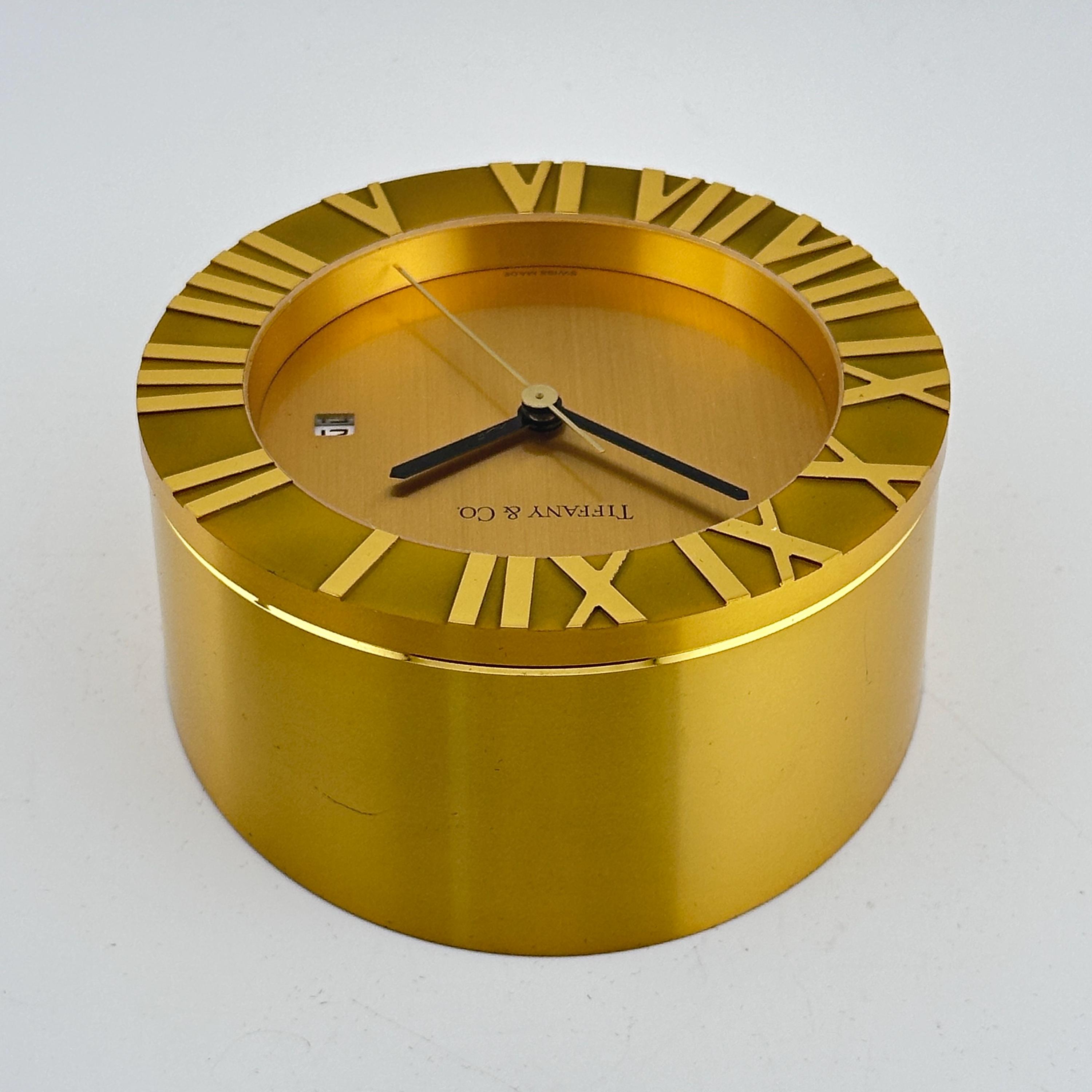 Tiffany & Co Swiss Made Atlas Desk Clock With Date - Etsy