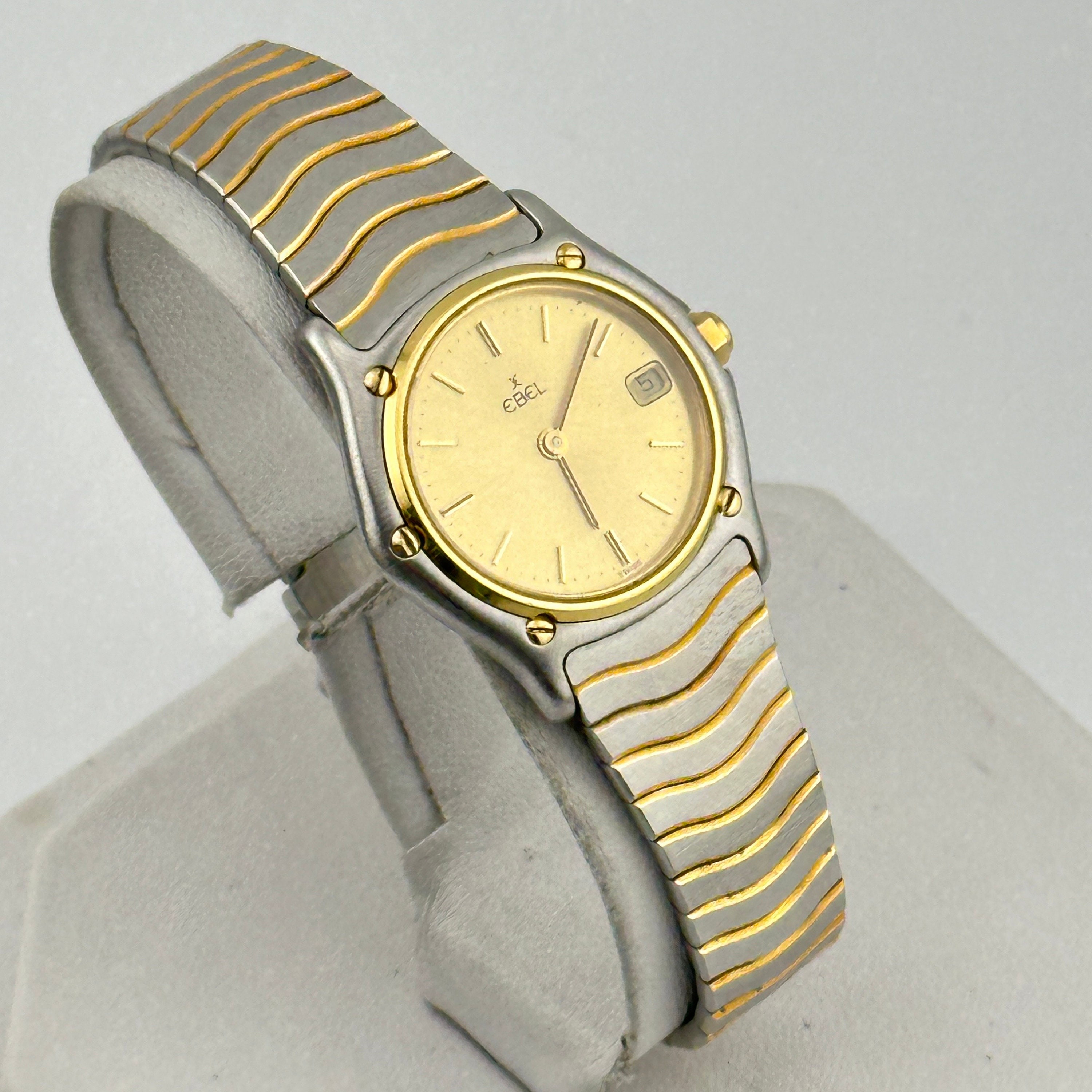 Ebel Classic Wave 18k Gold 27mm Ladies Watch - Etsy
