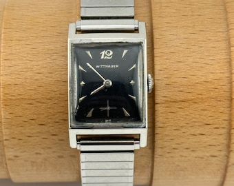Wittnauer 10k Gold Swiss Tank Watch - 17 Jewel Movement