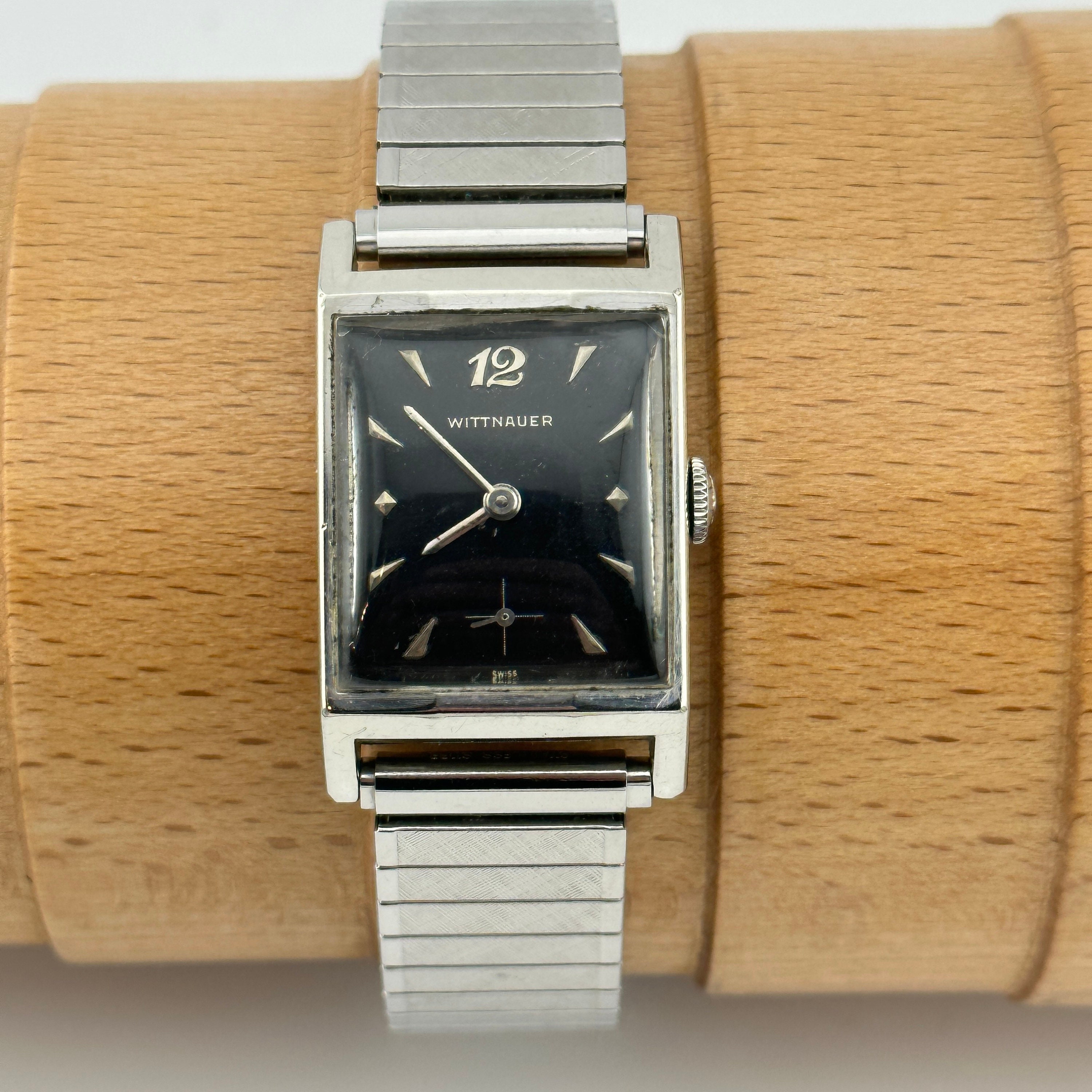 Wittnauer 10k Gold Swiss Tank Watch - 17 Jewel Movement - Etsy