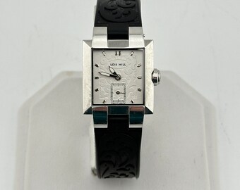 Lois Hill Sterling Silver Dial Quartz Ladies 25mm Tank Style  display picture 1