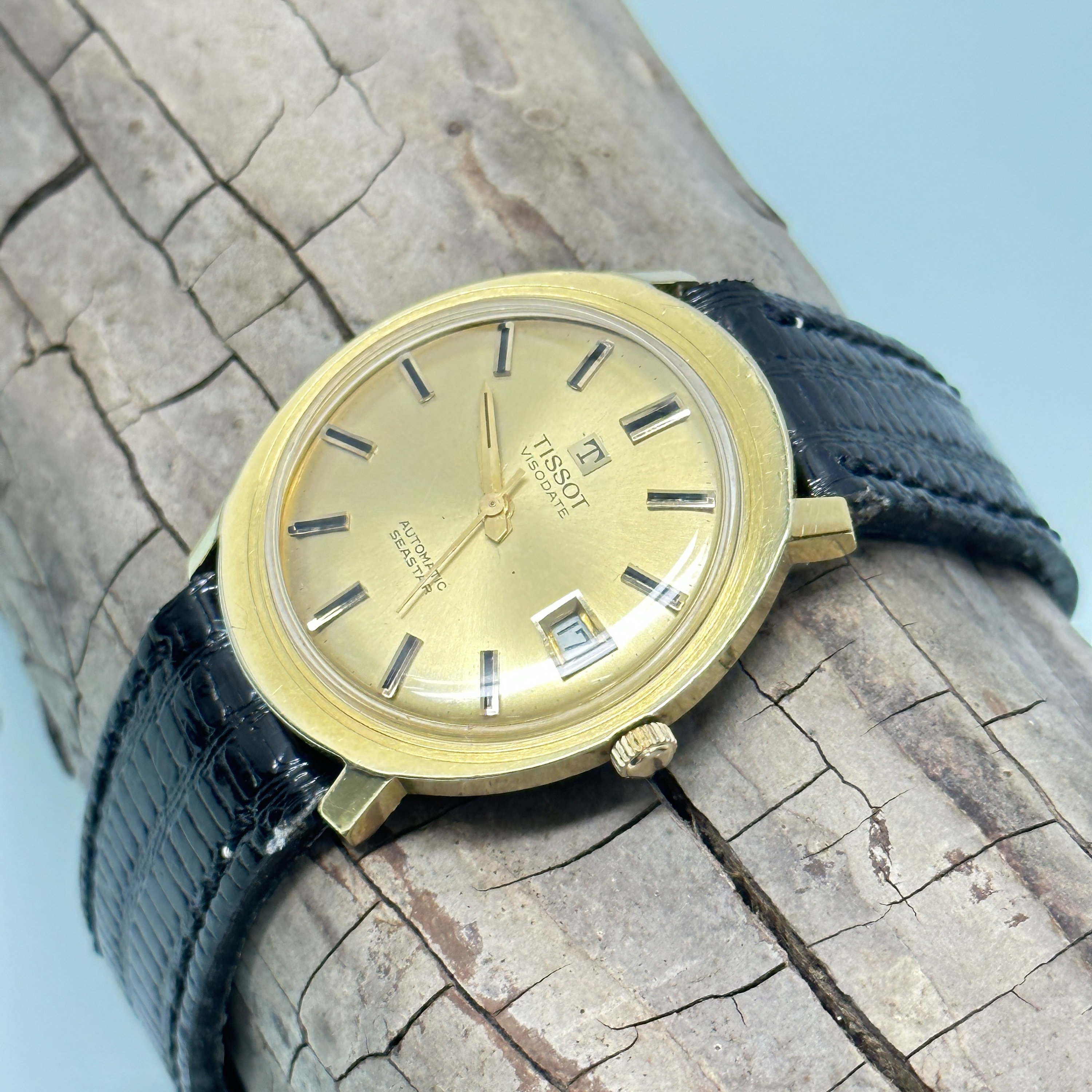 TISSOT Gold Seastar Visodate Automatic Watch C. 1960 - Etsy