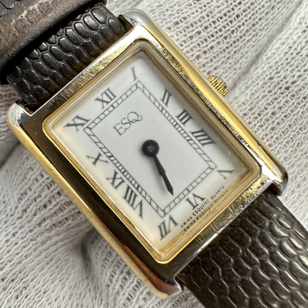 Vintage ESQ Tank Swiss Quartz Movement Ladies Watch - Etsy