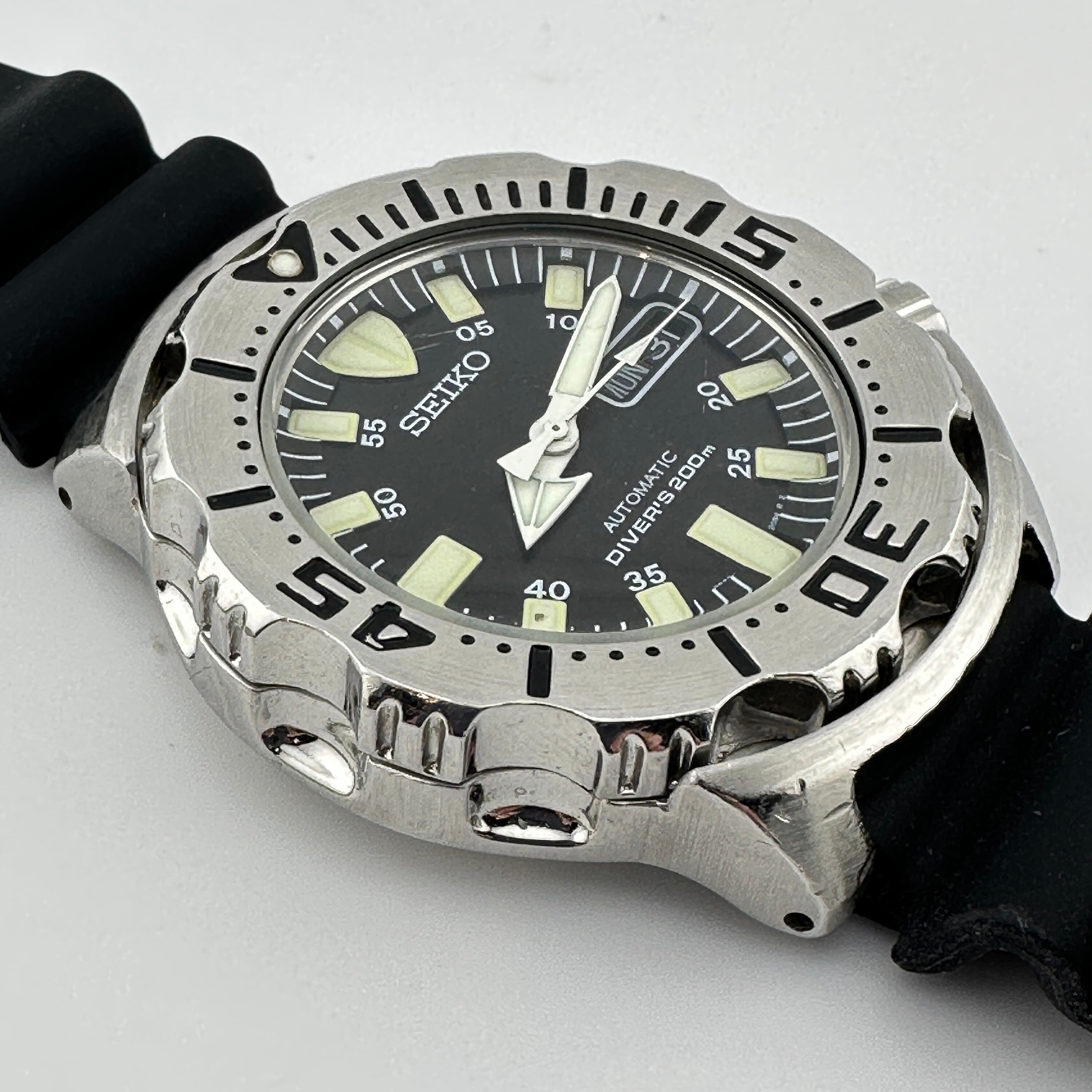 Seiko 1st Gen Automatic Black Monster SKX779 42mm Dive Watch - Etsy