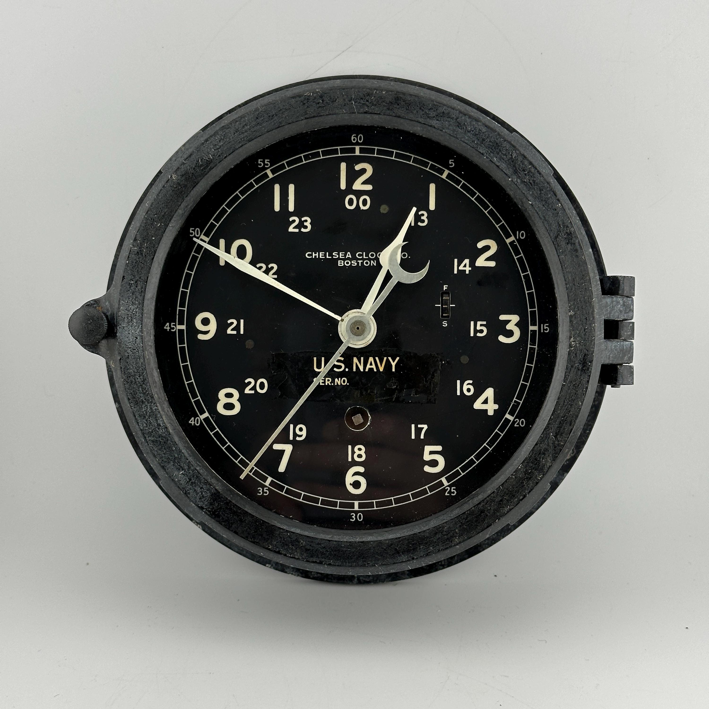 O17357 CHELSEA CLOCK CO.USA チェルシークロック Chelsea US NAVY Wind up Bakelite Ship Clock - Boston - Etsy