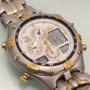 Vintage Citizen Promaster C300 Chronograph Stainless Steel Watch