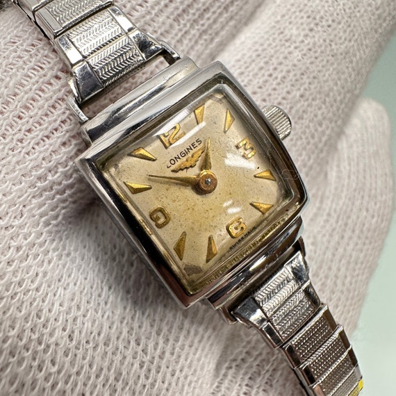 Vintage Longines Stainless Steel (Acier Inox) Lad… - image 1