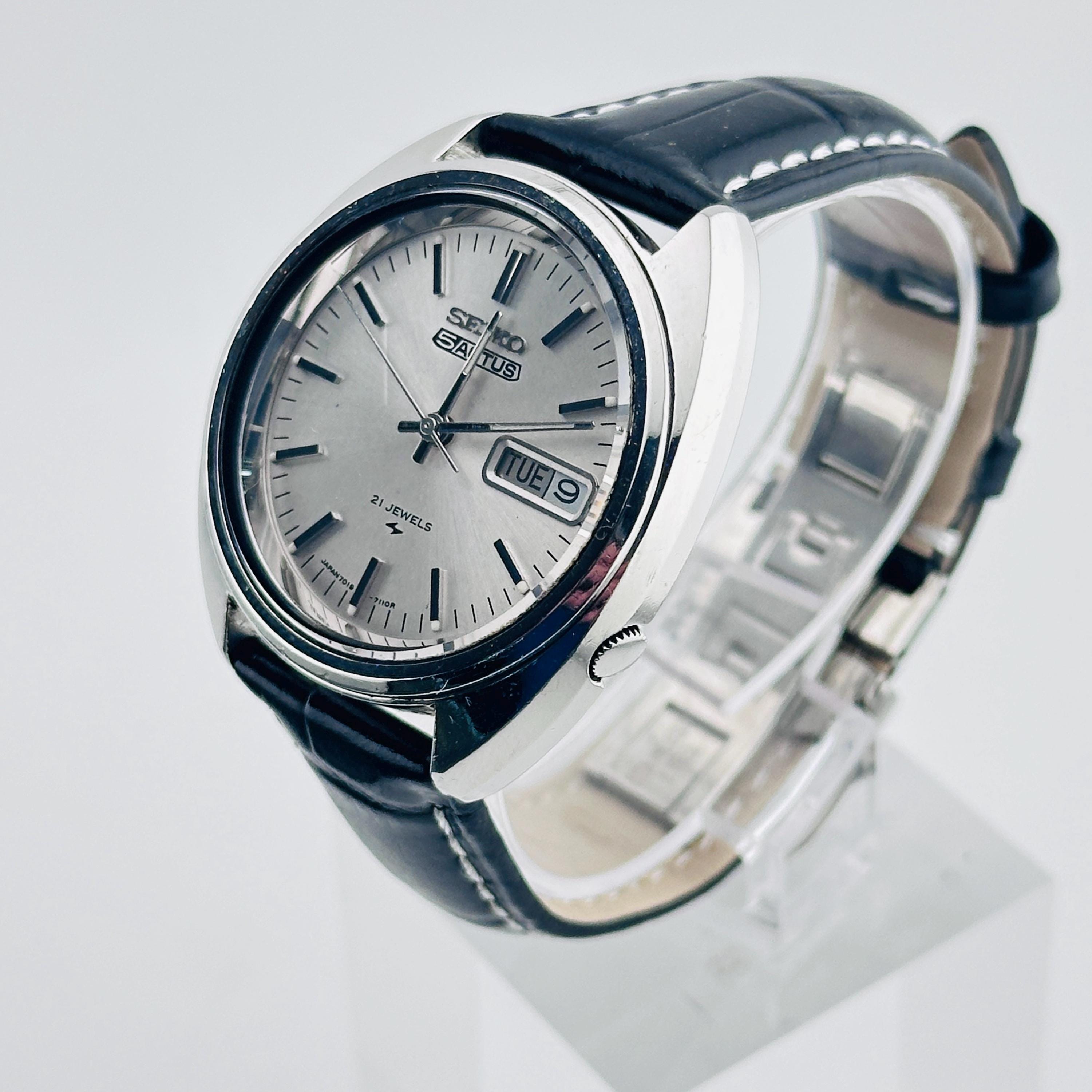 時計 SEIKO ACTUS SS 21JEWELS Vintage Vintage SEIKO 5 Actus R Automatic Day Date 21 Jewels SR Blue