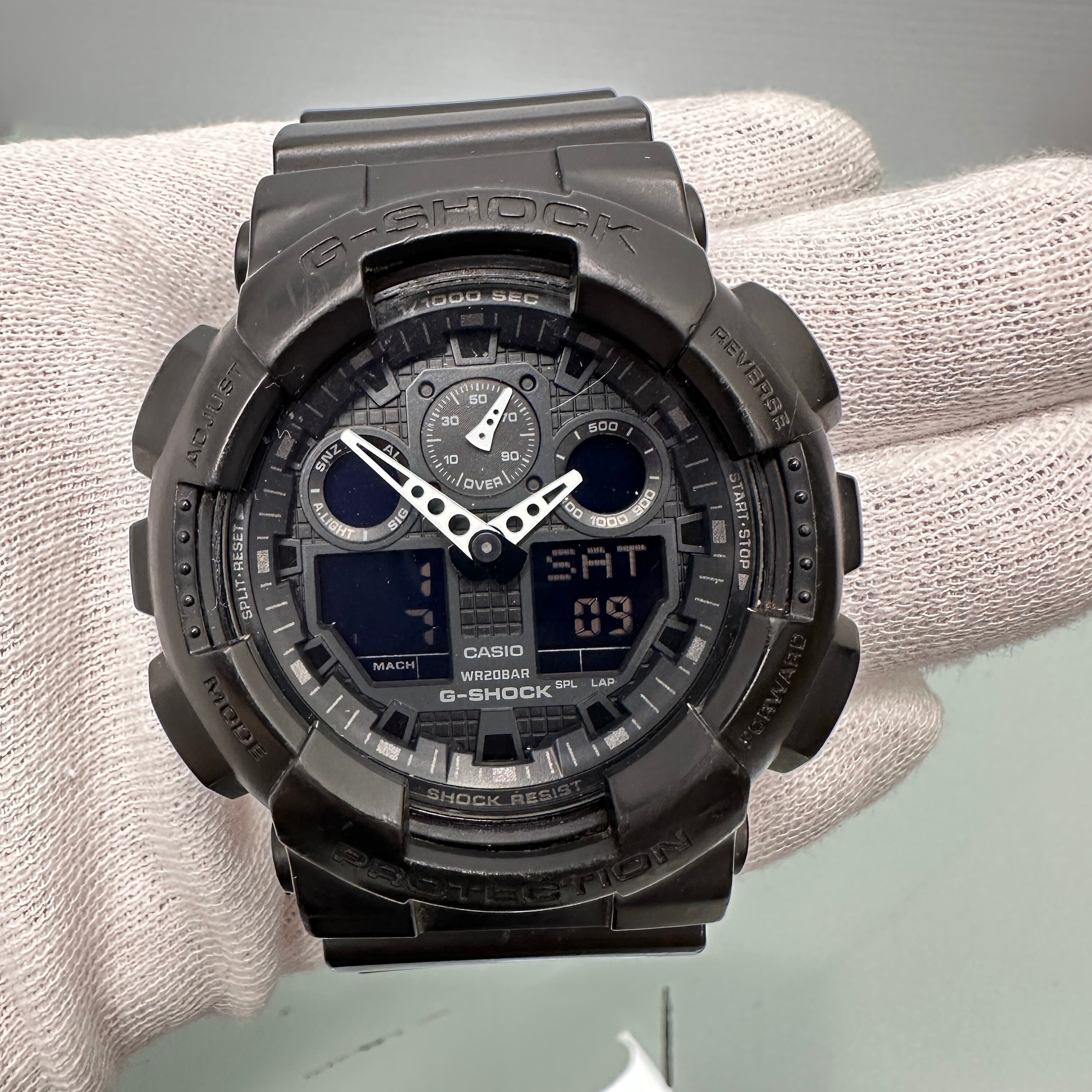 Casio G Shock - Digital -200M Wr- Black With Tin - Etsy