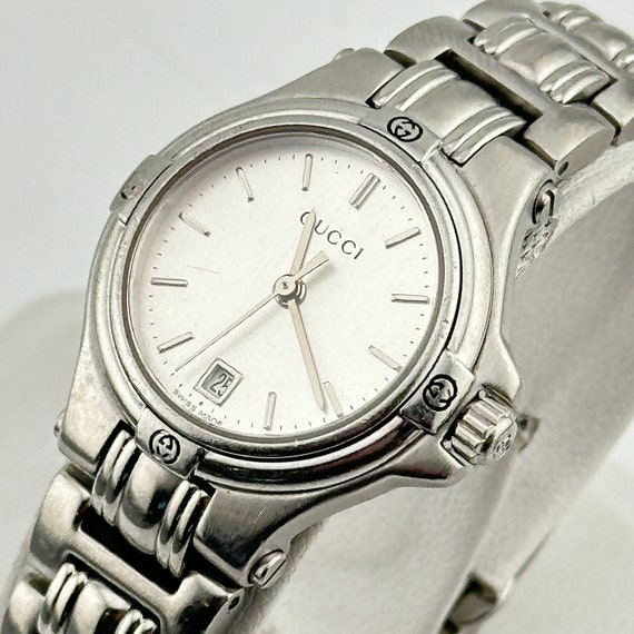 Vintage Gucci 9040L Stainless Steel Ladies 28mm Watch - Etsy Vintage Gucci 9040L Stainless Steel Ladies 28mm Watch - Etsy